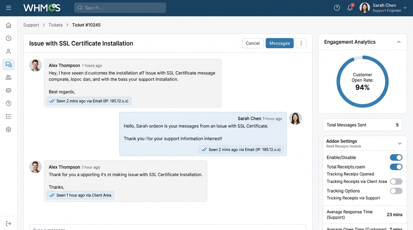 Ticket Read Receipts & Seen Tracker